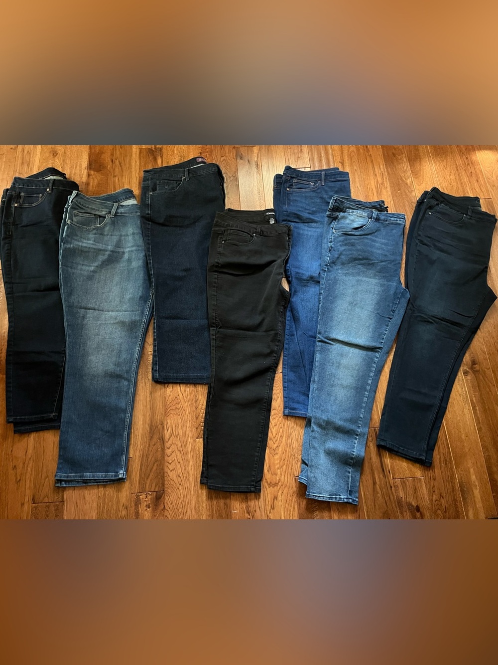 Women’s Plus Designer Jeans Wardrobe — 7 pairs — Size 22 (Set 2)